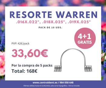 5 Packs Resorte Warren NORTHPLUS ORTHODONTICS (OFERTA 4+1)