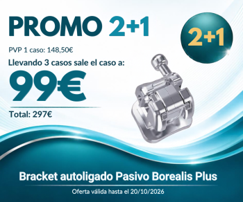 PROMO 2+1 Bracket Autoligado Borealis Plus NORTHPLUS ORTHODONTICS