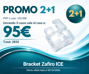 3 casos Bracket Zafiro Ice, NORTHPLUS ORTHODONTICS (Oferta 2+1)